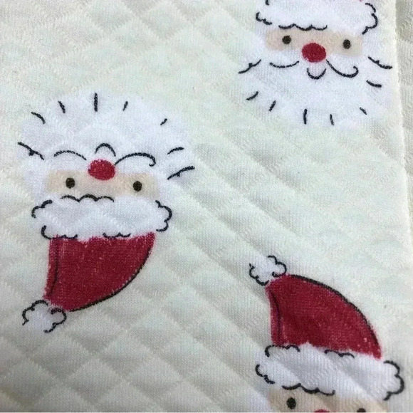 Chick Pea Footed Onesie Christmas Santa Pajamas Zippered White & Red  3-6 Months - Picture 4 of 16